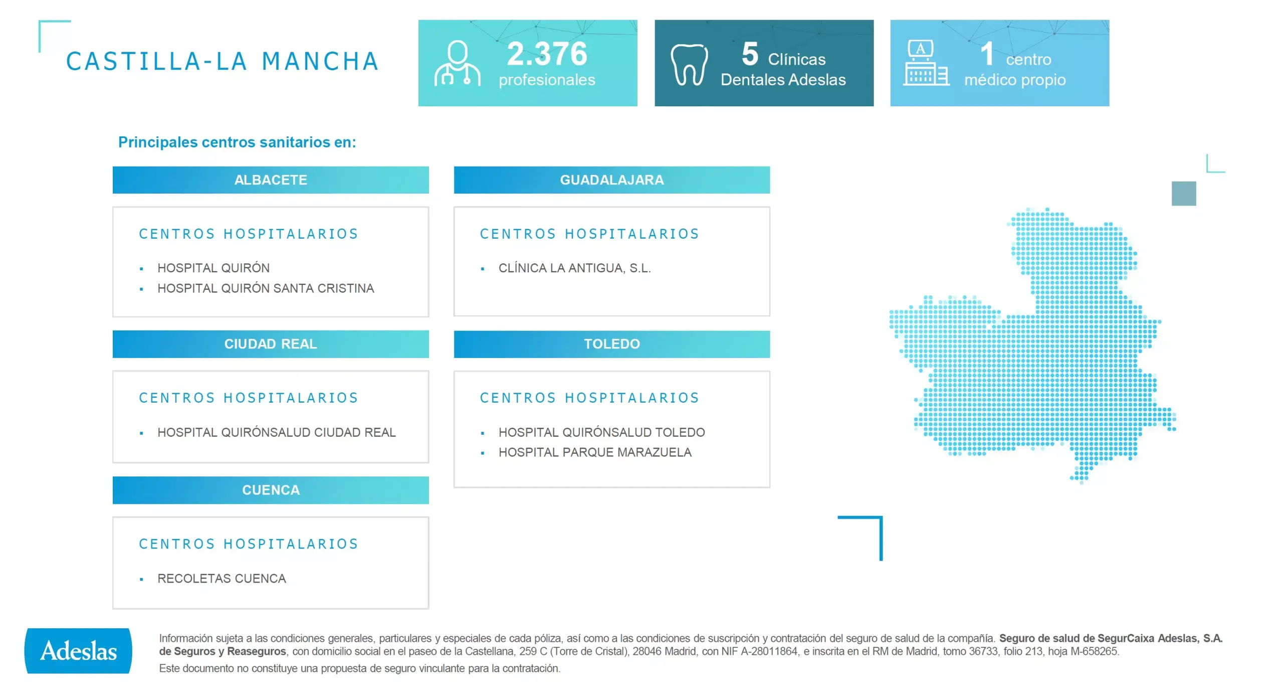 Principales Hospitales Adeslas Castilla la Mancha Principales Hospitales Adeslas Albacete